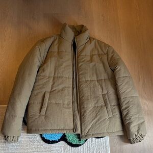 Riche Le Collection (RLC) Full Zip Tan Puffer Jacket